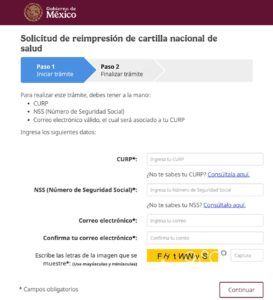 Pasos para reimprimir la cartilla del IMSS