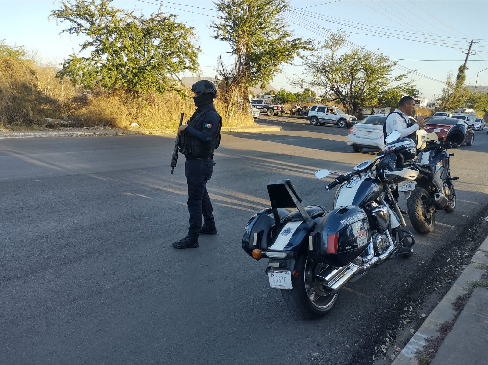 Policía en operativo