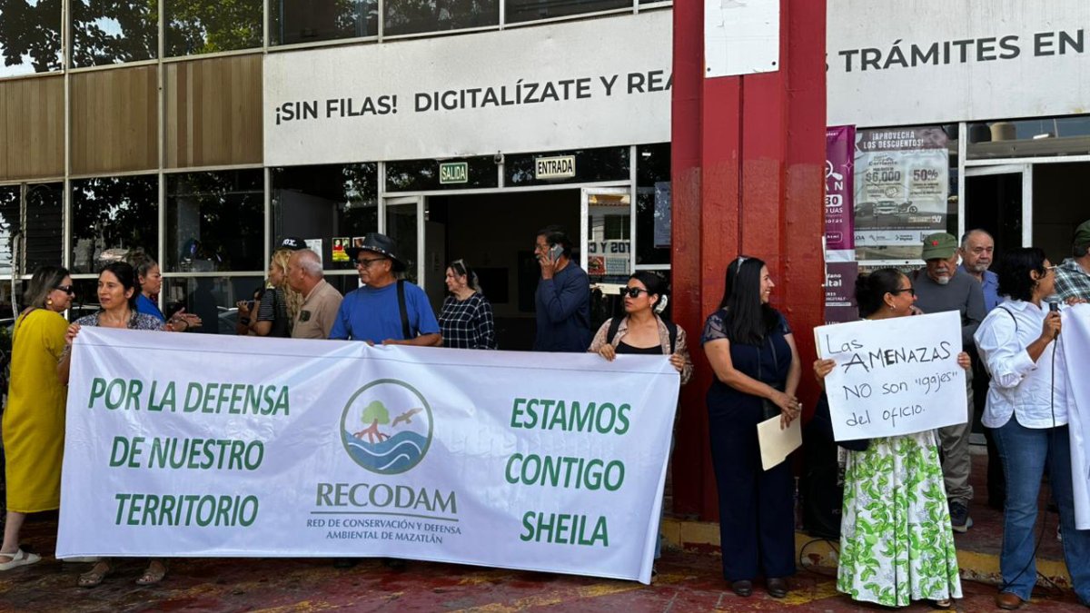 protesta gremio periodístico y activistas en mazatlan defensa