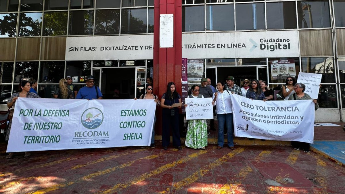 protesta gremio periodístico y activistas en mazatlan