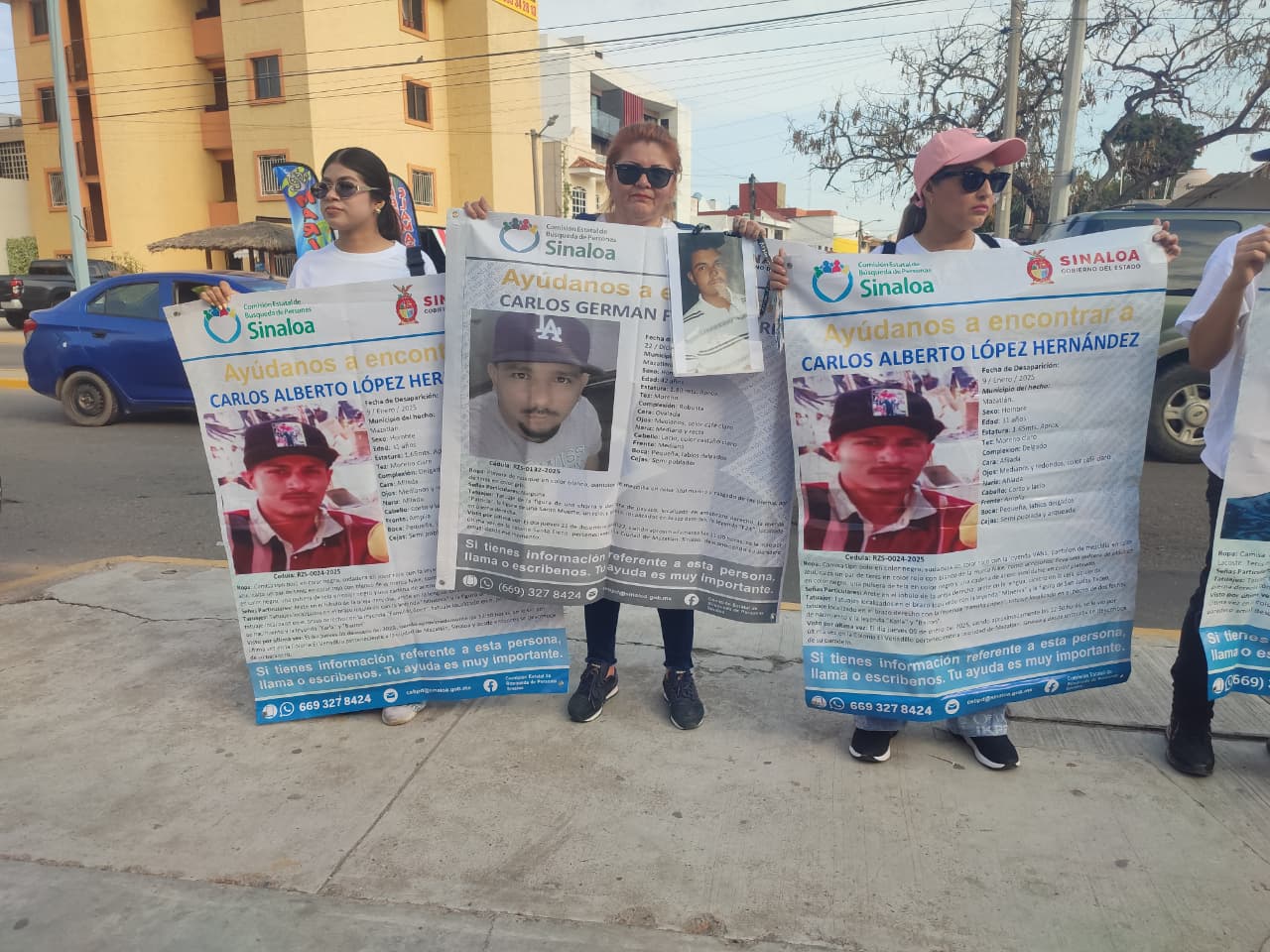 Protesta de familiares de desaparecidos en Mazatlán