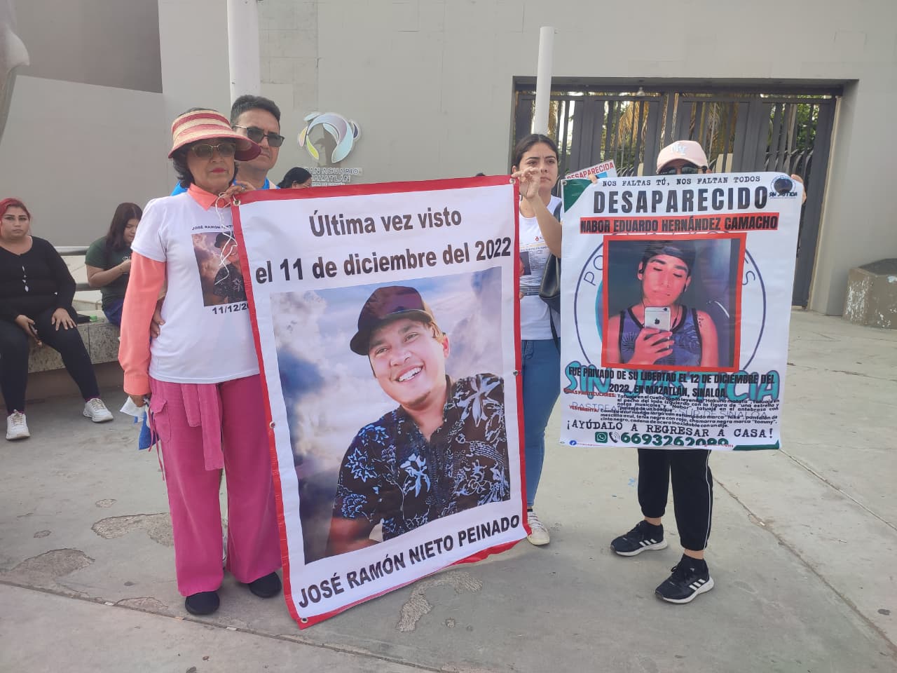 Protesta de familiares de desaparecidos en Mazatlán