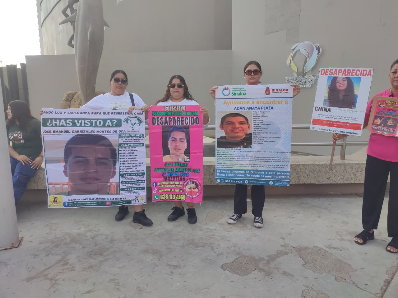 Protesta de familiares de desaparecidos en Mazatlán