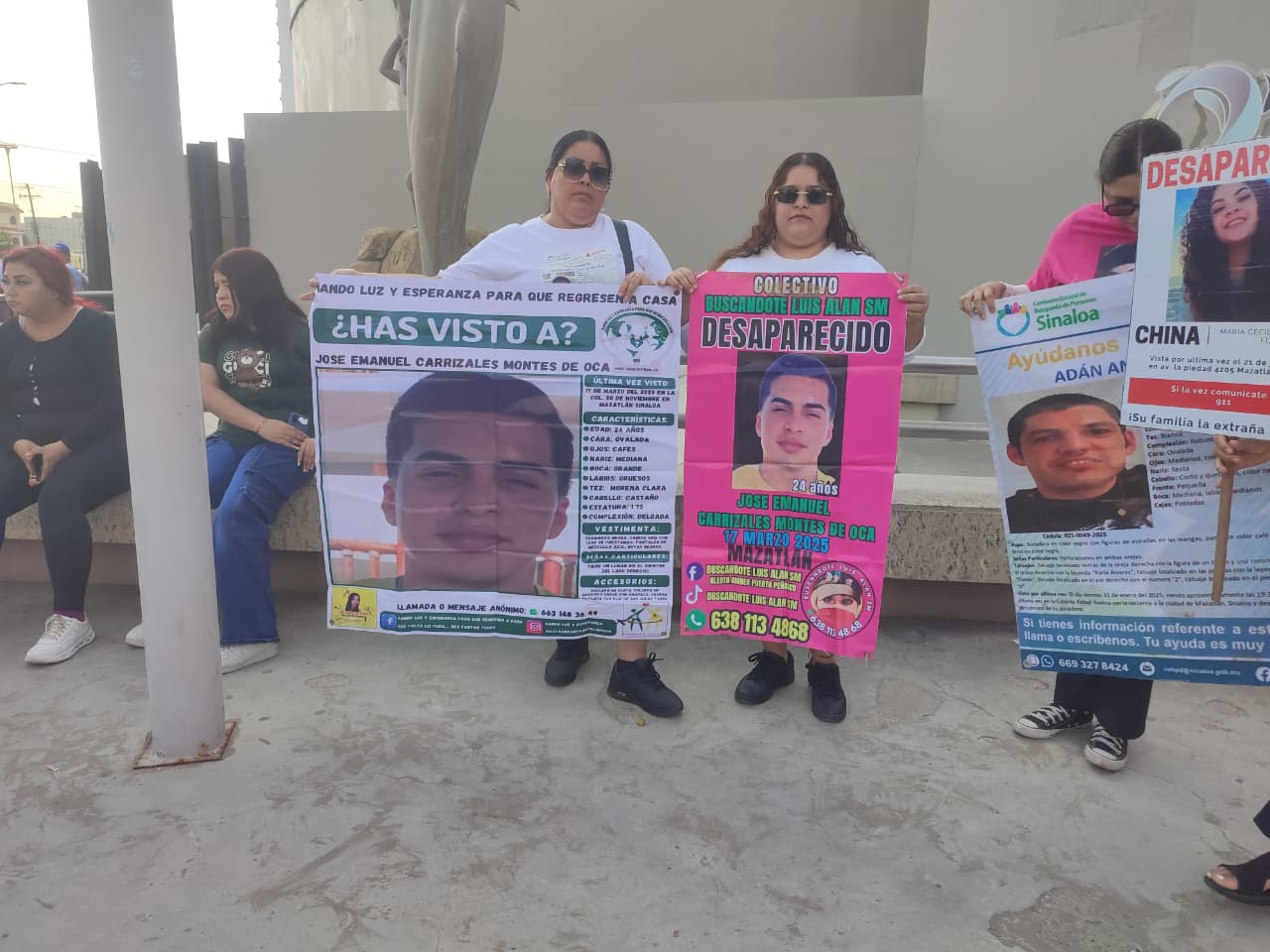 Protesta de familiares de desaparecidos en Mazatlán