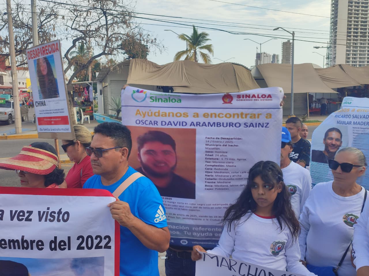Protesta de familiares de desaparecidos en Mazatlán
