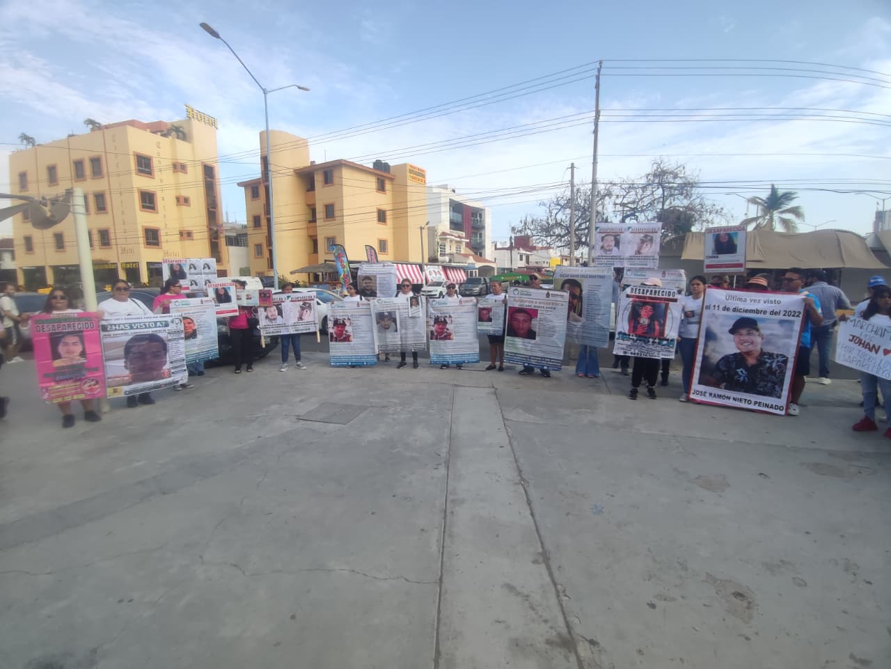 Protesta de familiares de desaparecidos en Mazatlán