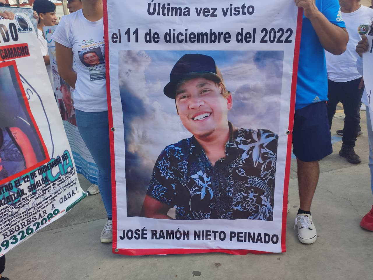 Protesta de familiares de desaparecidos en Mazatlán