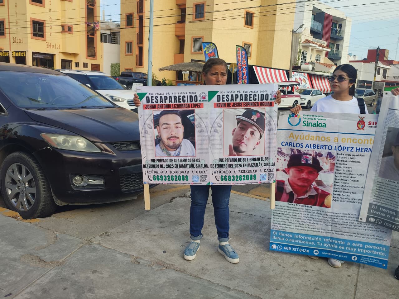 Protesta de familiares de desaparecidos en Mazatlán