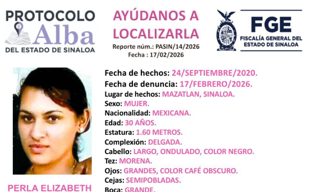 Protocolo Alba de Perla Elizabeth Valle González, desaparecida en Mazatlán