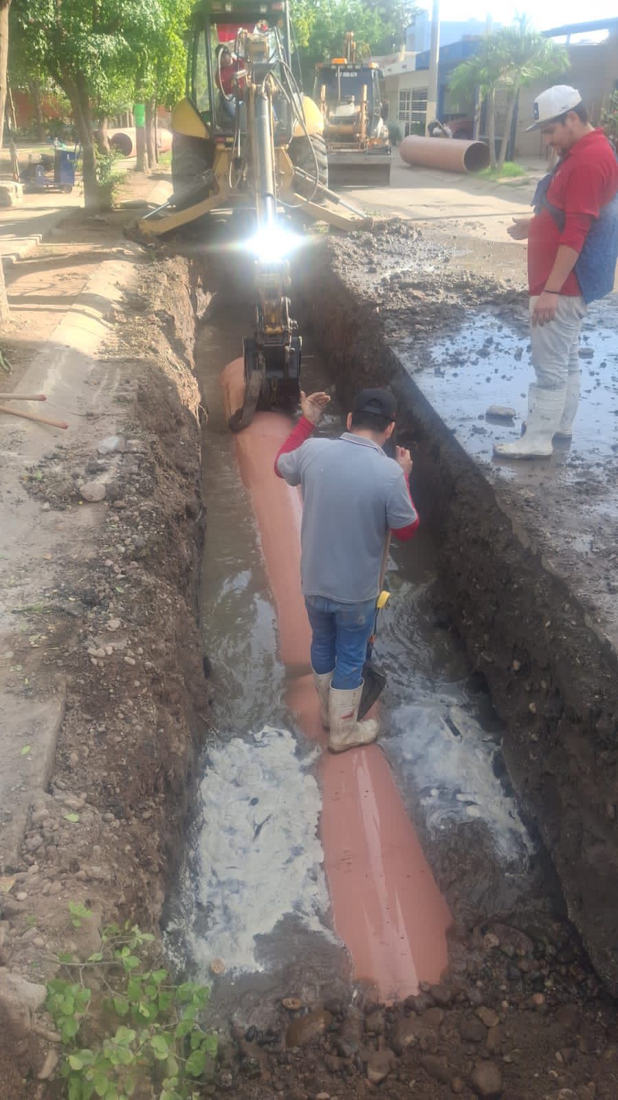 reponen drenaje colapsado en culiacan