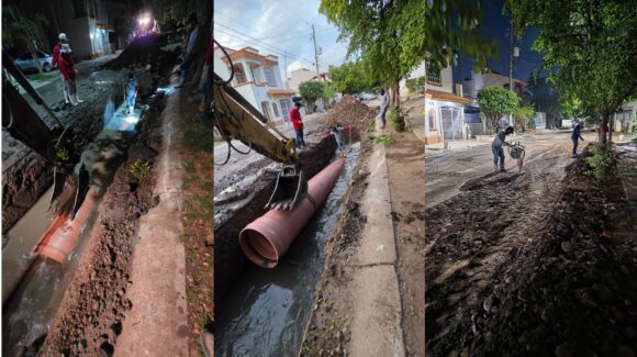 Con inversión de 700 mil pesos, Japac inicia sustitución de tubería de drenaje sanitario en Jardines del Valle, Culiacán