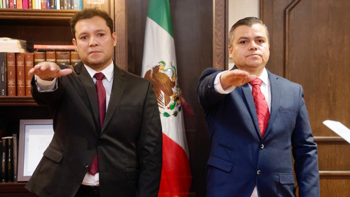 rocha moya nombra dos nuevos subsecretarios en su gabinete protesta