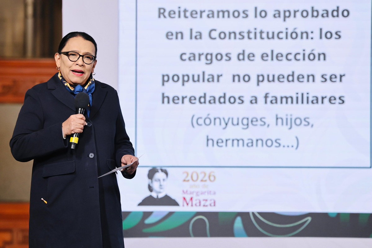 Rosa Icela Rodríguez, en conferencia 'mañanera'