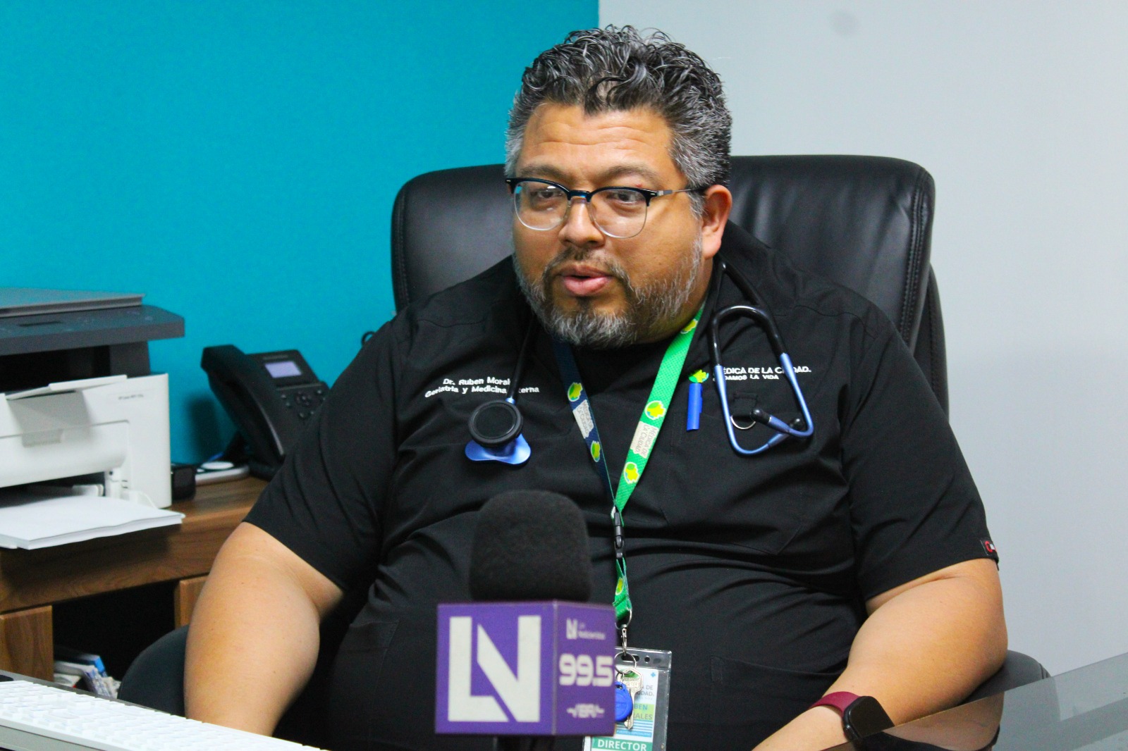 Doctor Rubén Morales Aguilar, director del Hospital Médica de la Ciudad en Mazatlán