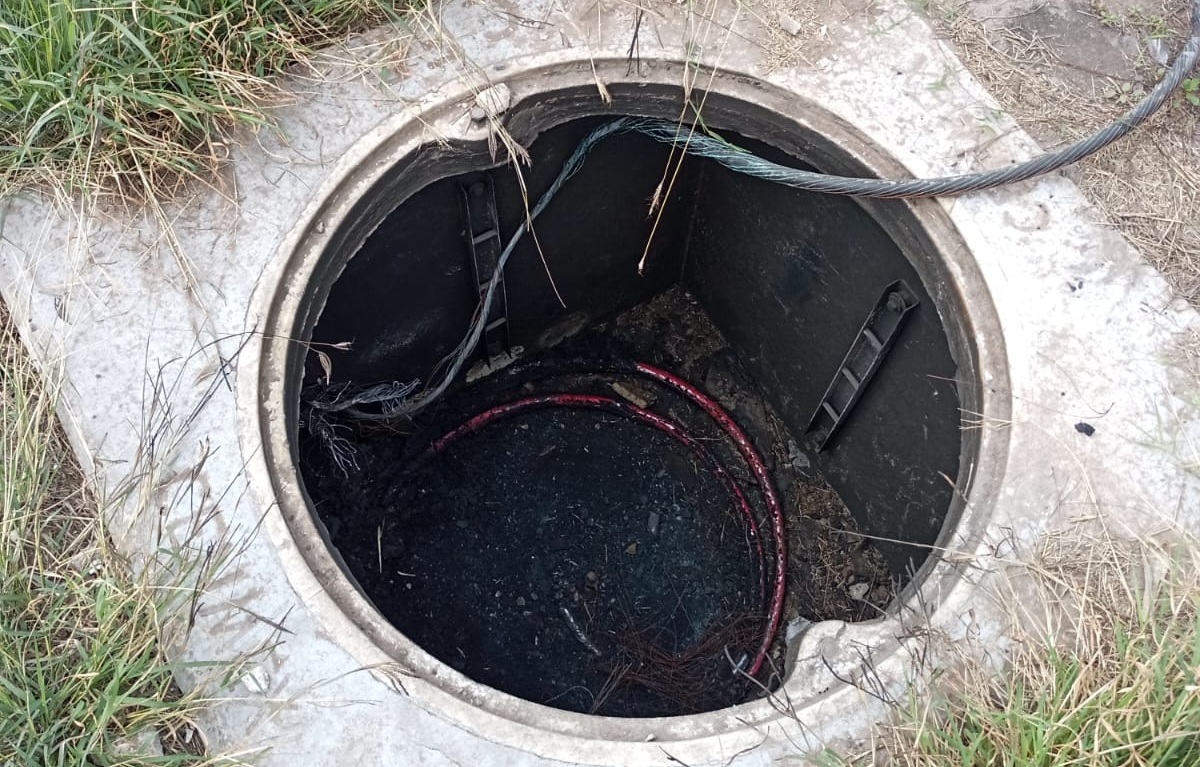 Se roban cableado del distribuidor vial en Los Mochis