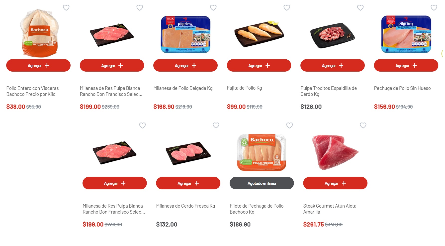 Ofertas en carnes de Soriana