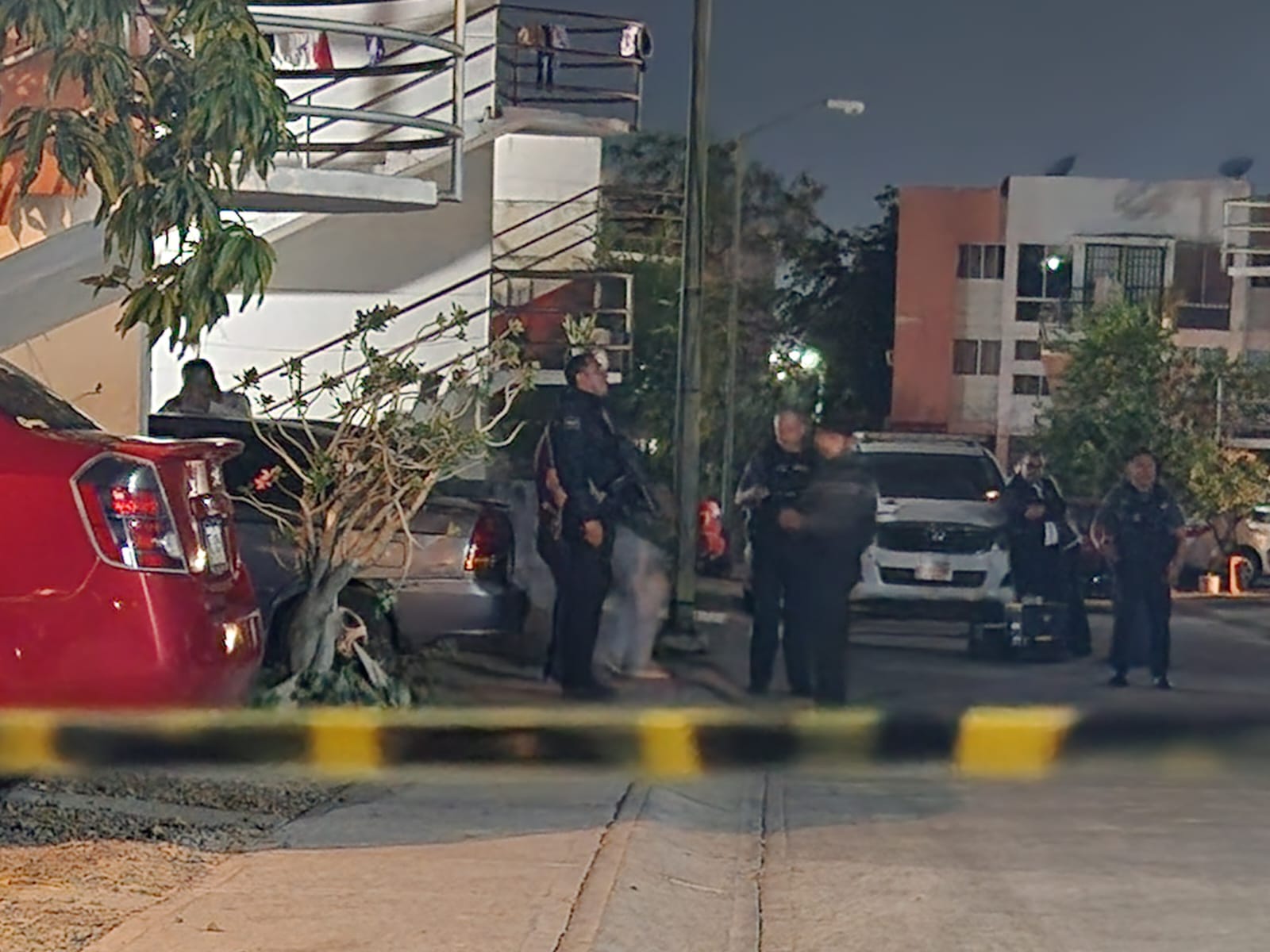Elementos de la policía, SSPC y Ejercito resguardando zona
