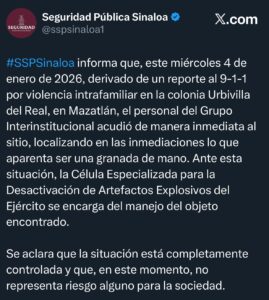 comunicado SSPSinaloa