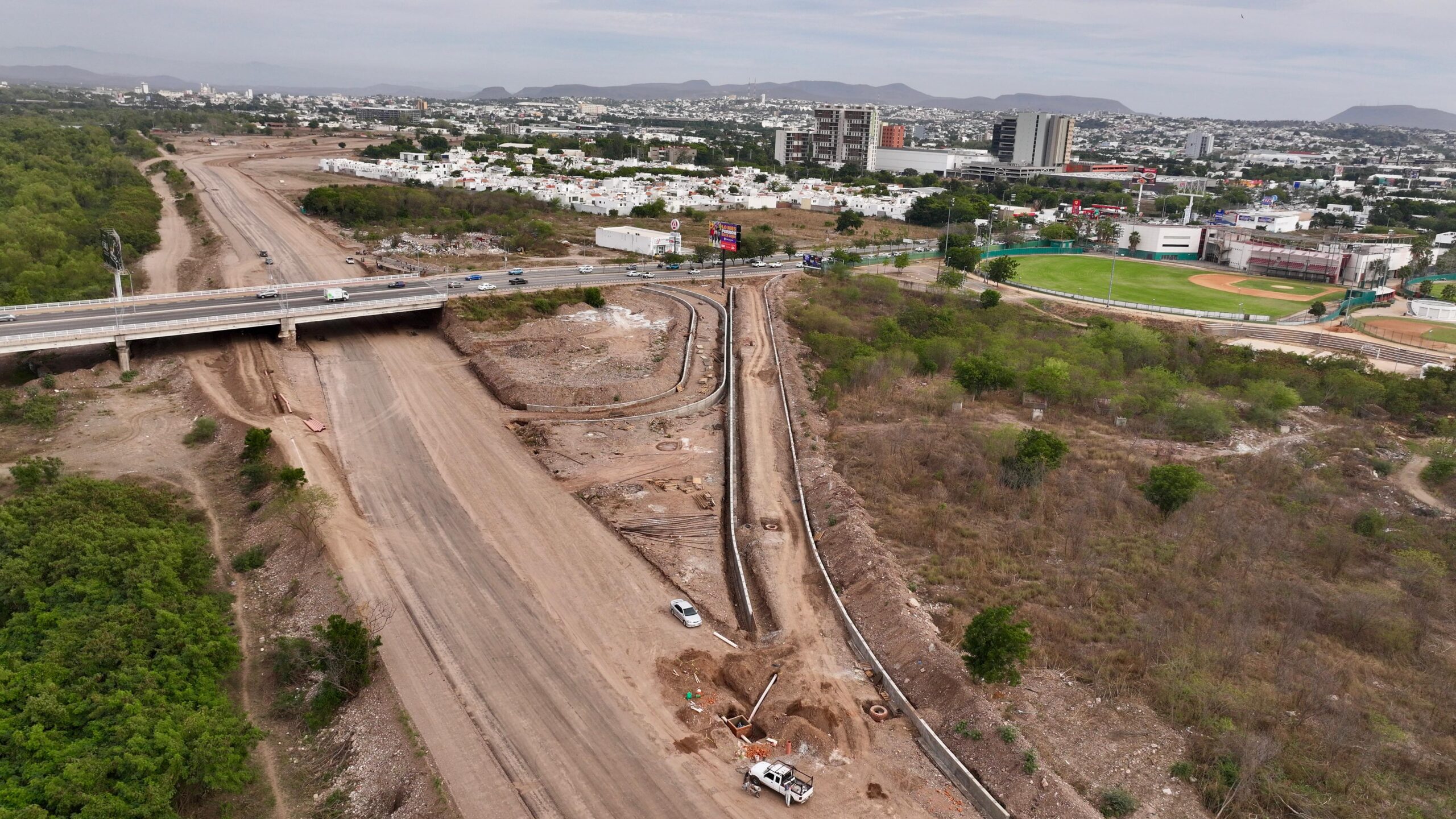 Avance del Malecón Margen Izquierdo en Culiacán