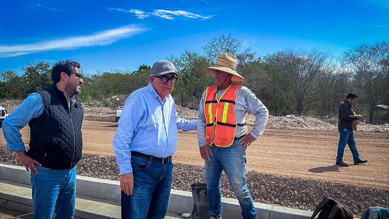 Rubén Rocha Moya supervisa avance del Malecón Margen Izquierdo en Culiacán