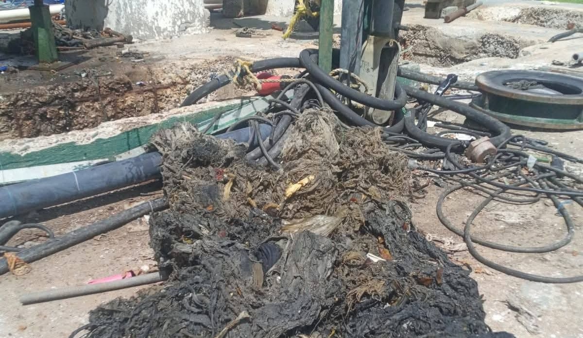 Taponamiento de drenaje en Culiacán