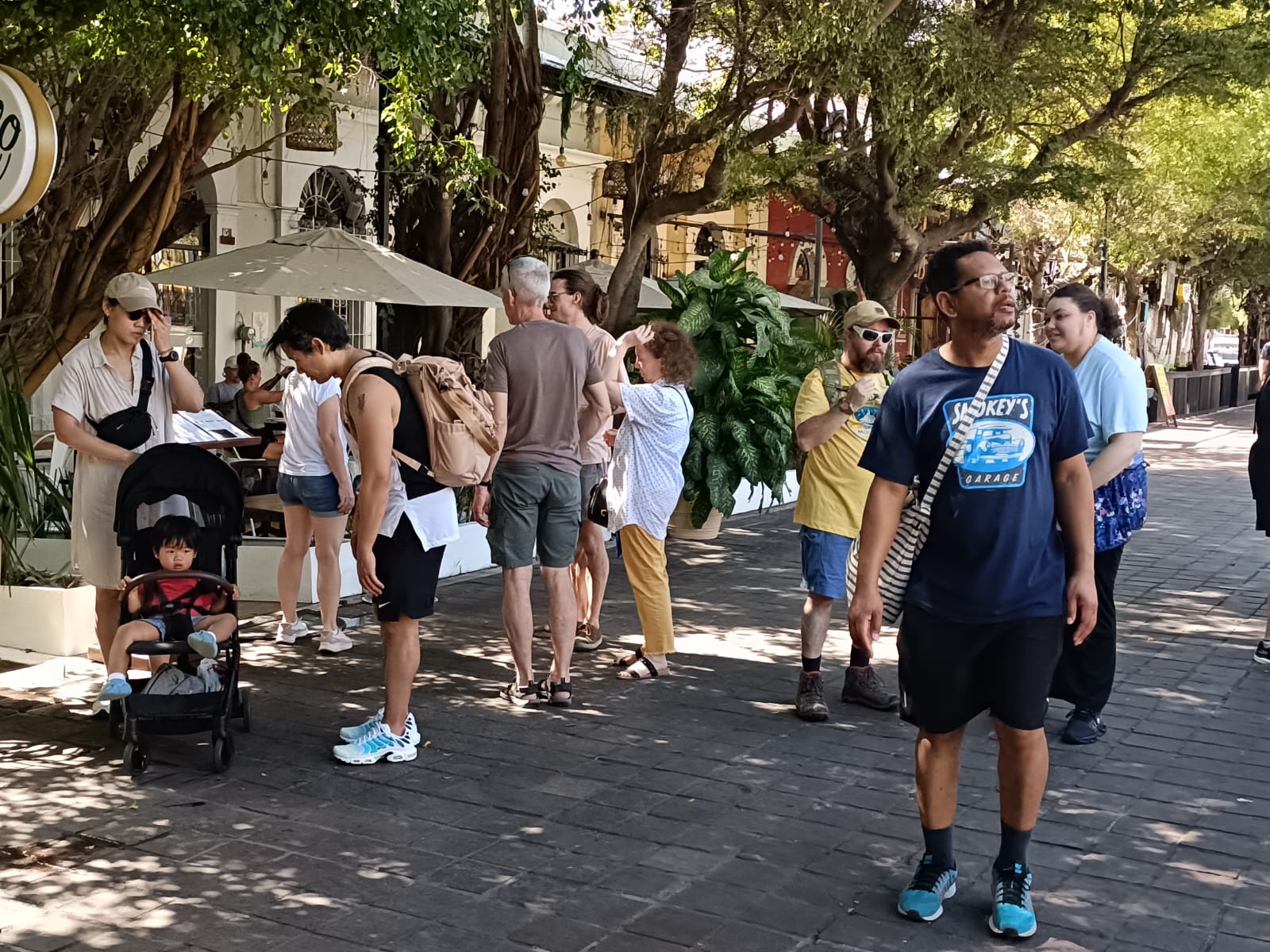 Turistas en Mazatlán. Foto temática
