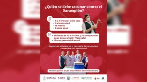 vacunate contra el sarampion en los macrocentros en culiacan
