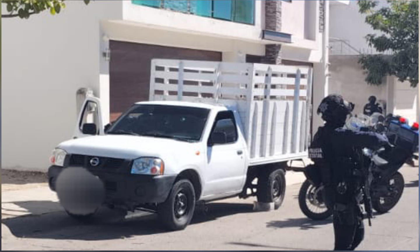 Vehículo asegurado en Culiacán, Sinaloa