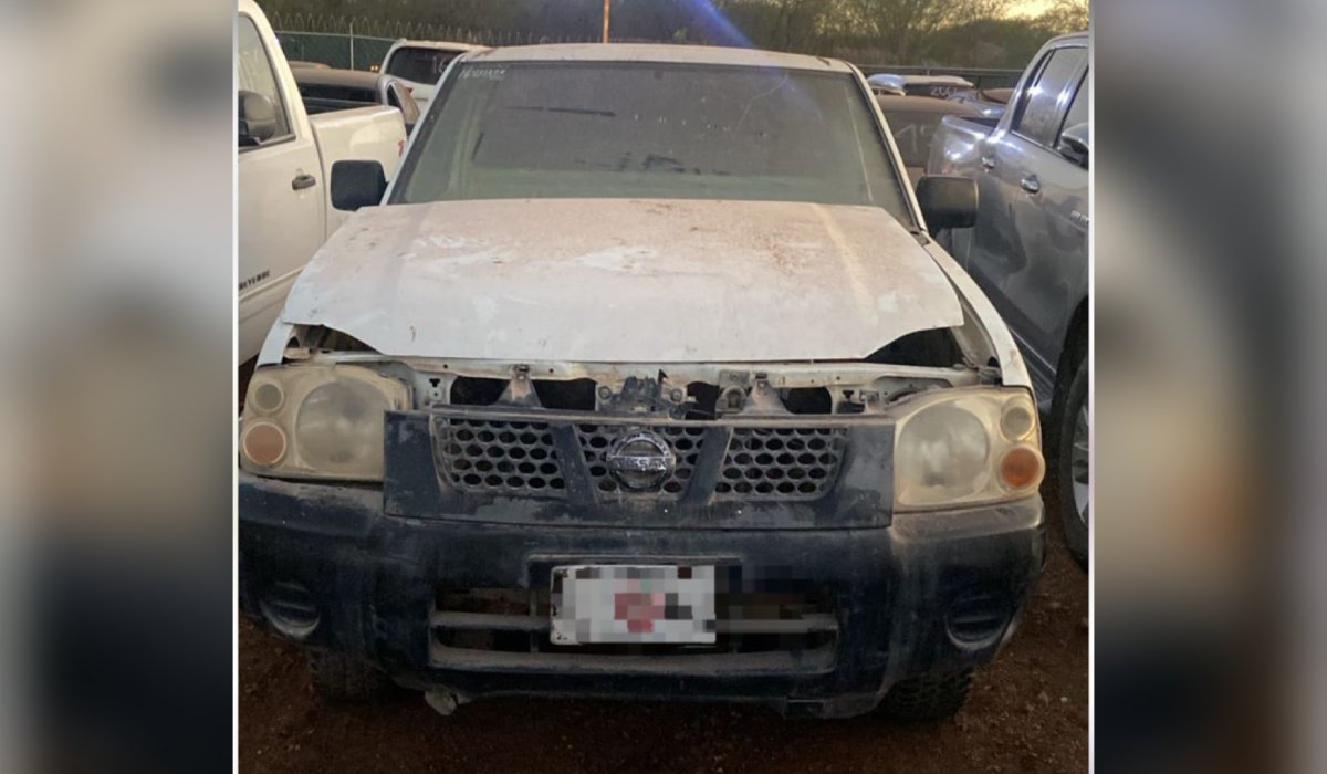 Vehículo asegurado en Sinaloa