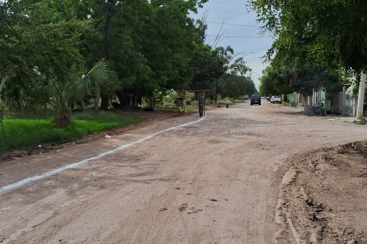 presunta venta irregular de terrenos que habría invadido una de las principales calles del ejido 9 de Diciembre