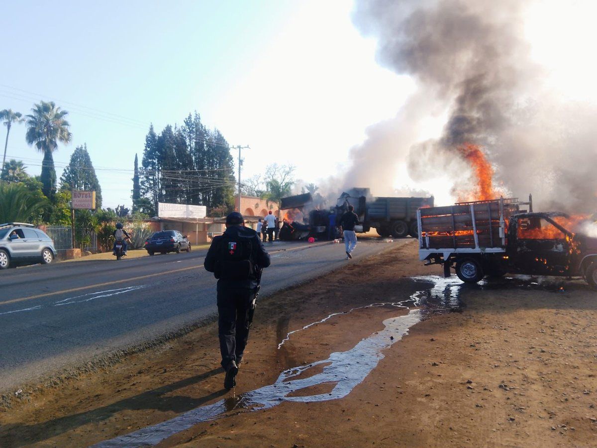 violencia en jalisco por la muerte del mencho