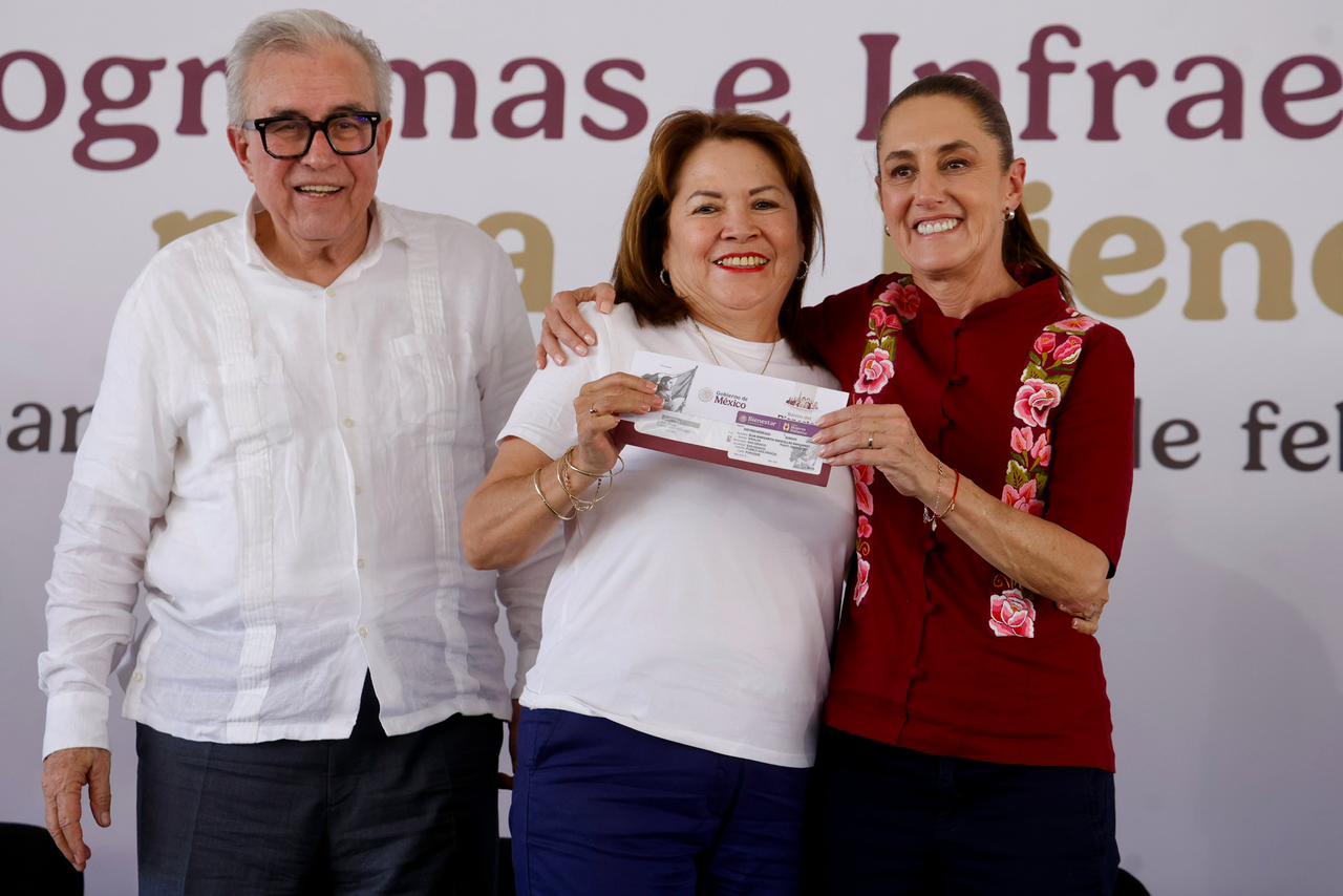 Claudia Sheinbaum y Rubén Rocha en San Ignacio, Sinaloa