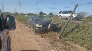 Volcadura libramiento oriene en Los Mochis
