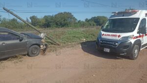 Volcadura libramiento oriene en Los Mochis