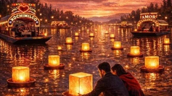 San Valentín se ilumina en Xochimilco con la ‘Noche de los Anhelos’