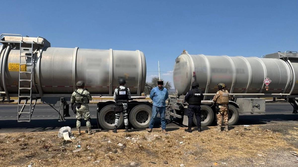 Aseguran en Apaseo el Grande casi 100 mil litros de combustible robado; hay dos detenidos