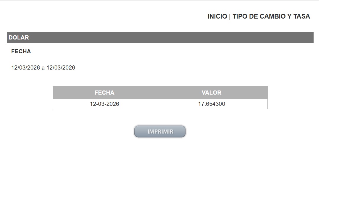 Dolar DOF 12 de marzo 26
