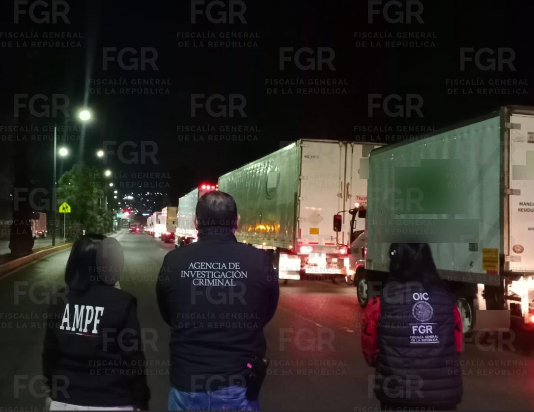 FGR informó de la destrucción de más de 230 toneladas de químicos y 504 mil pastillas de fentanilo en operativos realizados en Michoacán y Sinaloa.