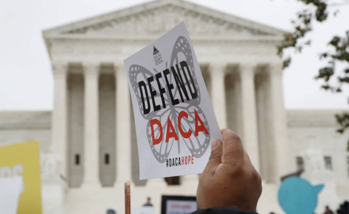 Manifestante a favor del DACA en EEUU