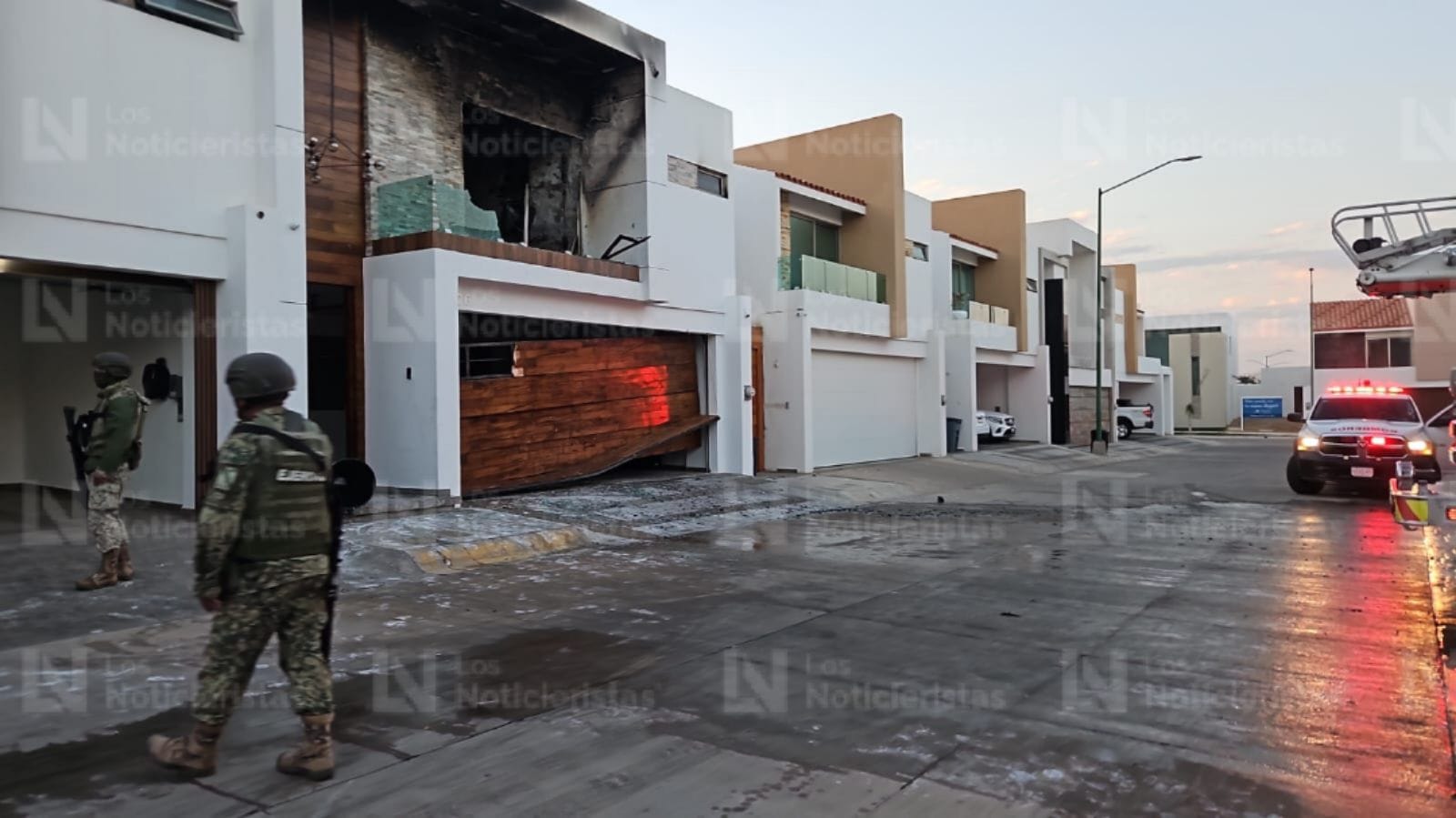 el ataque a la vivienda de portalegre culiacan movilizo a los bomberos