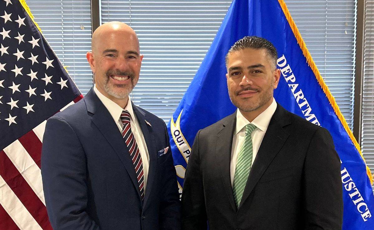 Reunión de Omar García Harfuch con el director de la DEA
