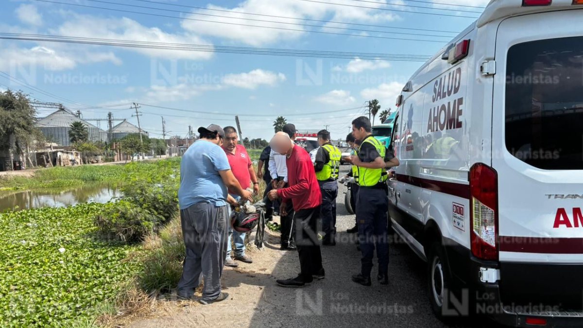 abuelito cae dentro del canal libramiento oriente en ahome sinaloa