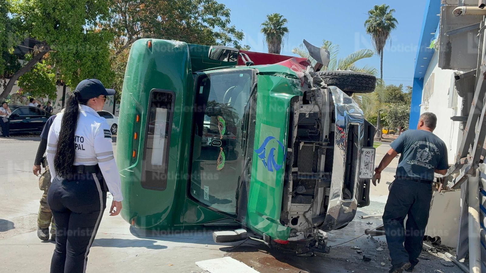 Accidente en la Anáhuac de Los Mochis