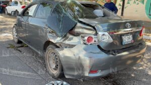 Accidente en la Anáhuac de Los Mochis
