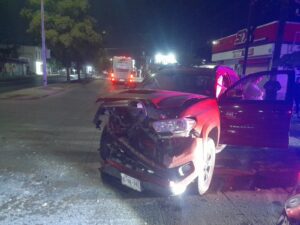 Accidente en la Tabachines 1 en Los Mochis