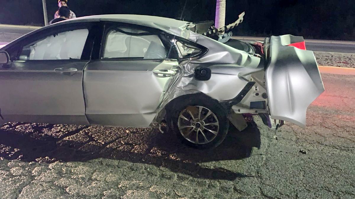 accidente en portal de hierro en los mochis