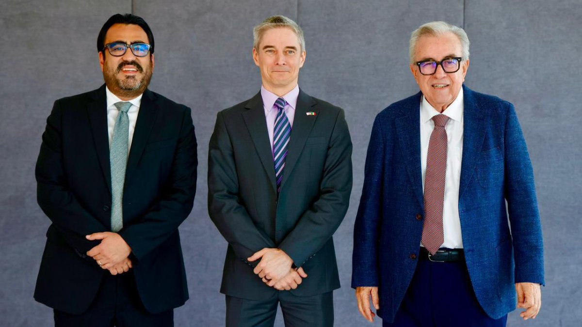 alcalde de culiacan con drew hoster y ruben rocha moya