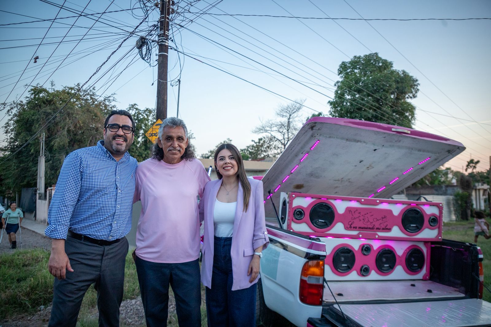 Juan de Dios Gámez, Antonio "El Guapo" Rosas e Irma Nidya Gasca Aldama