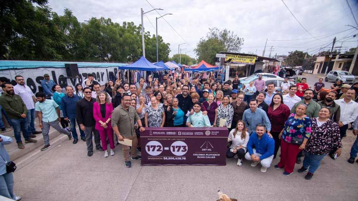 alcalde de culiacan sin con habitantes de colonias por pavimentacion de calles