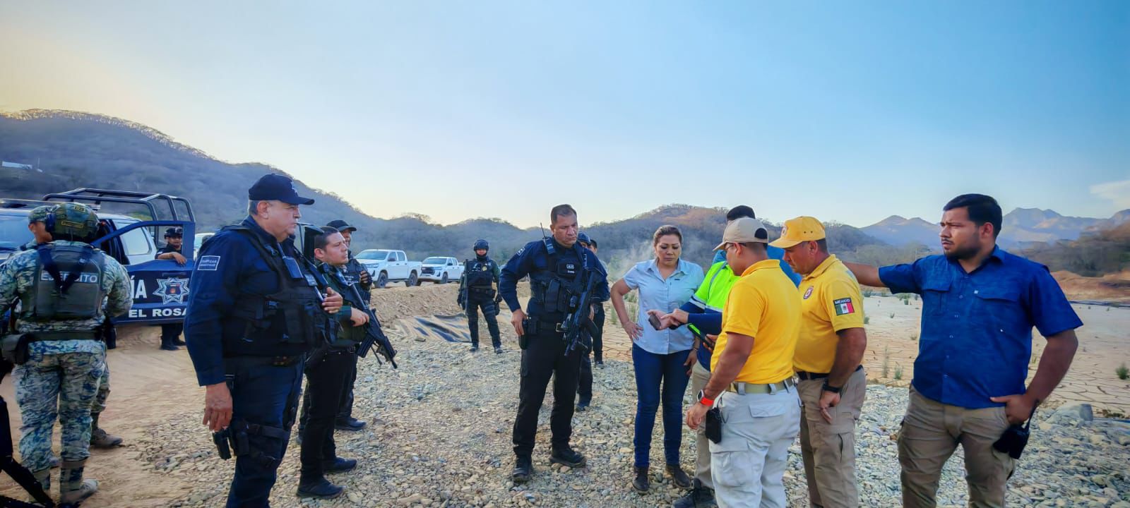 Acude alcaldesa de El Rosario a mina Santa Fe